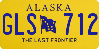 AK license plate GLS712