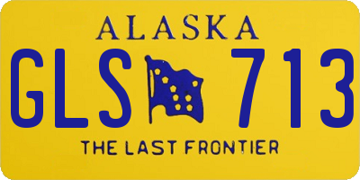 AK license plate GLS713