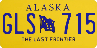 AK license plate GLS715