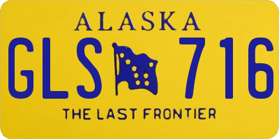 AK license plate GLS716