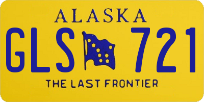 AK license plate GLS721