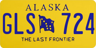 AK license plate GLS724