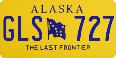 AK license plate GLS727