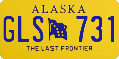 AK license plate GLS731