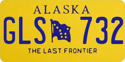 AK license plate GLS732