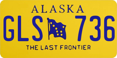 AK license plate GLS736