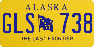 AK license plate GLS738