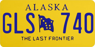 AK license plate GLS740