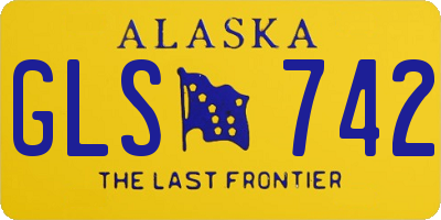 AK license plate GLS742