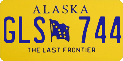 AK license plate GLS744