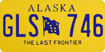 AK license plate GLS746