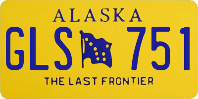 AK license plate GLS751