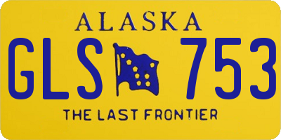 AK license plate GLS753