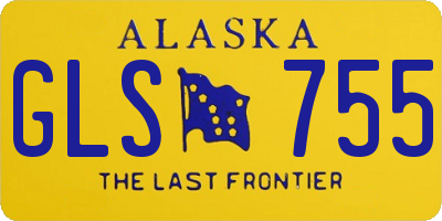 AK license plate GLS755