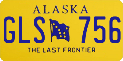 AK license plate GLS756