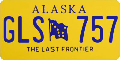 AK license plate GLS757