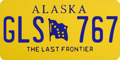 AK license plate GLS767