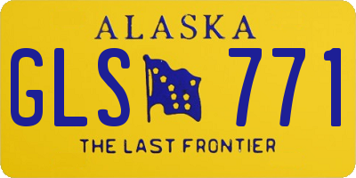 AK license plate GLS771