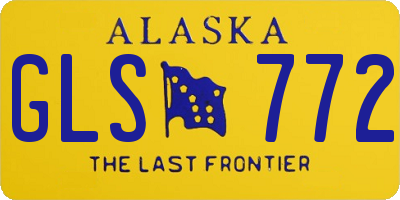 AK license plate GLS772