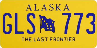 AK license plate GLS773