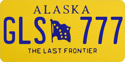 AK license plate GLS777