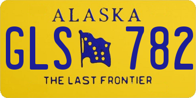 AK license plate GLS782