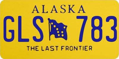 AK license plate GLS783