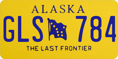 AK license plate GLS784