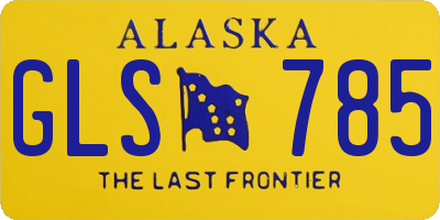 AK license plate GLS785