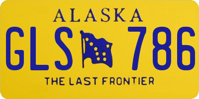 AK license plate GLS786