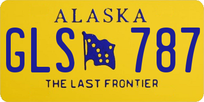 AK license plate GLS787