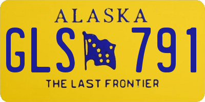 AK license plate GLS791