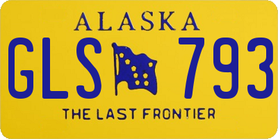 AK license plate GLS793