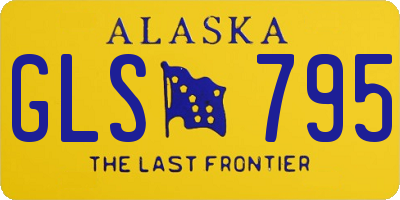 AK license plate GLS795