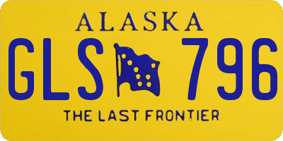 AK license plate GLS796