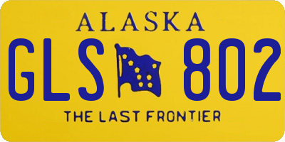 AK license plate GLS802