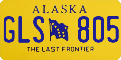 AK license plate GLS805