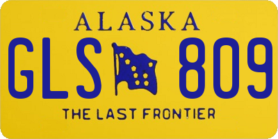 AK license plate GLS809