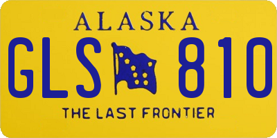 AK license plate GLS810