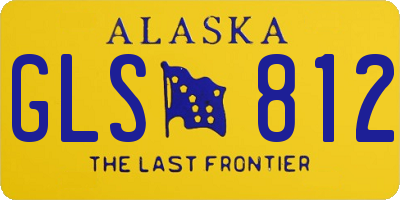 AK license plate GLS812