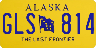 AK license plate GLS814