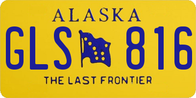 AK license plate GLS816