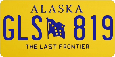 AK license plate GLS819