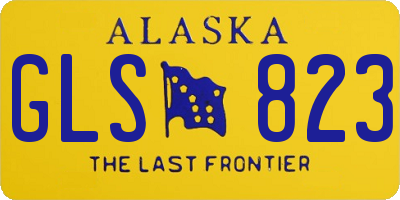 AK license plate GLS823