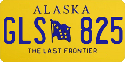 AK license plate GLS825