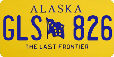 AK license plate GLS826