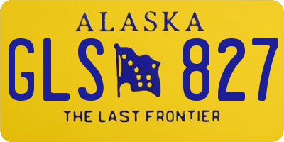 AK license plate GLS827