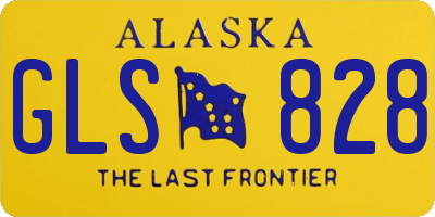 AK license plate GLS828