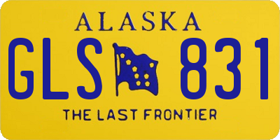 AK license plate GLS831