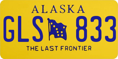 AK license plate GLS833